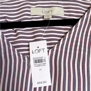 Ann Taylor Loft NWTS women’s long sleeve blouse sz M